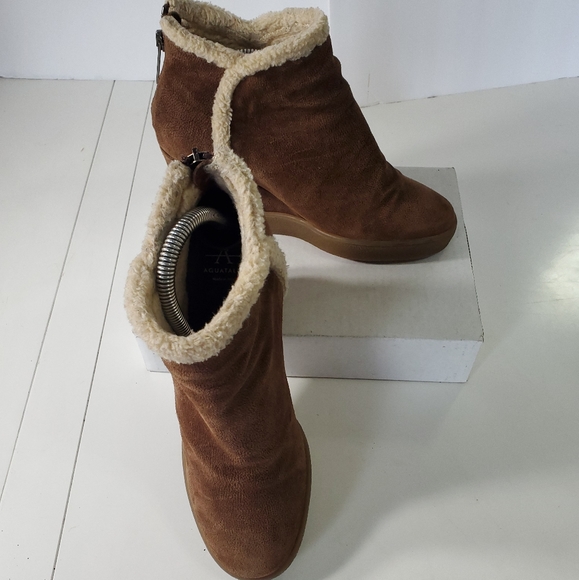 Aquatalia Charlie Waterproof Suede Bootie 8 - Picture 2 of 11